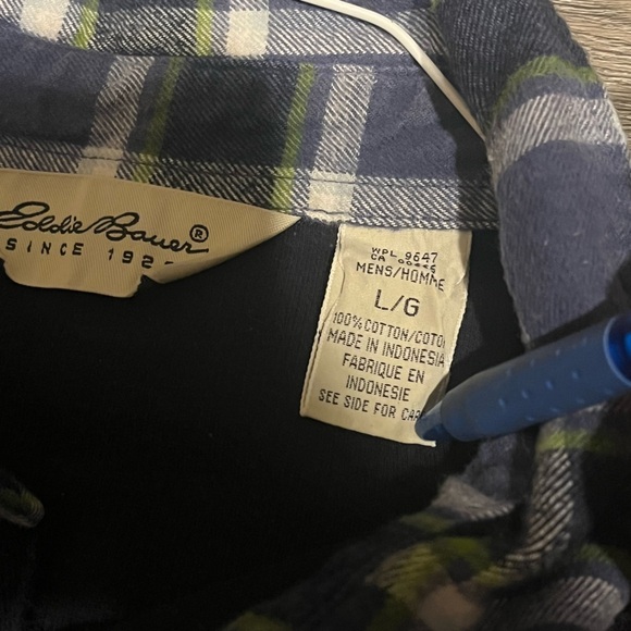 Vintage Eddie Bauer long sleeve button down style size large - Picture 3 of 3